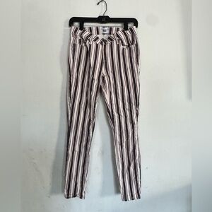 Paige Womens Joselyn Stripe Stretchy Skinny Jeans, Size 28